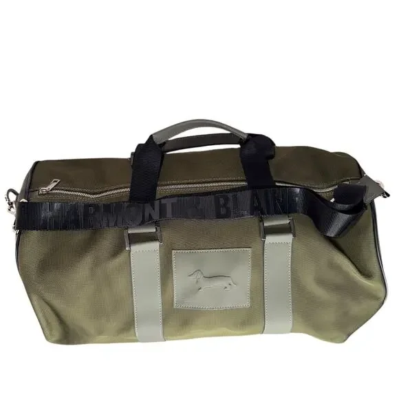 NWOT Harmont & Blaine Green Duffle Bag Removable Strap Shoulder Bag Travel - Picture 3 of 9